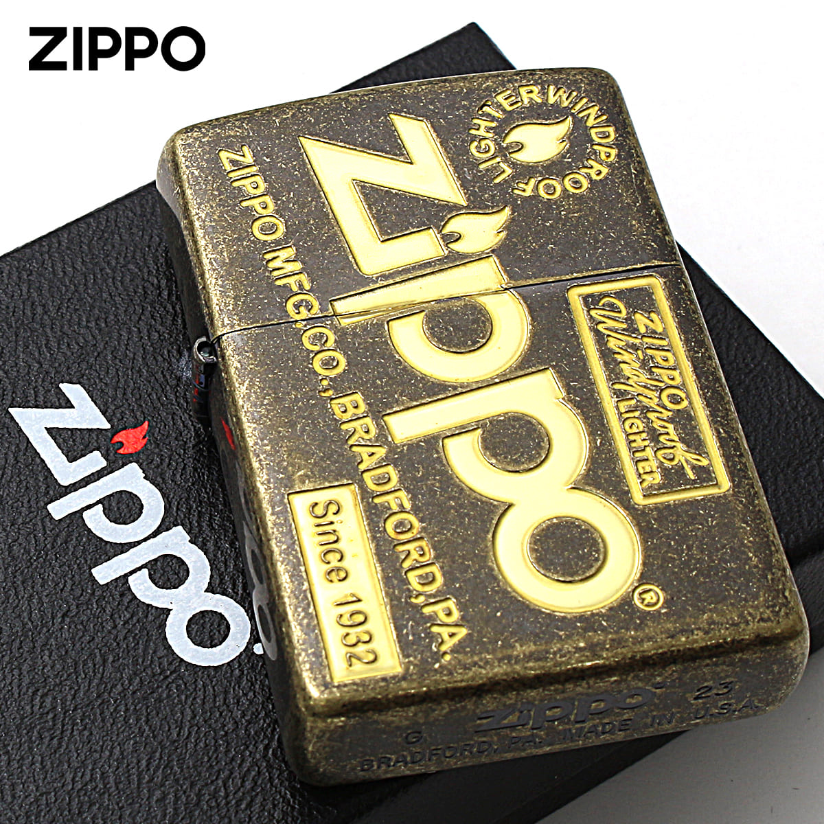 zippo ビンテージ ZIPPO ジッポー アンティークシルバー加工 オイルライター 1984年 - リサイクル 買取専門の