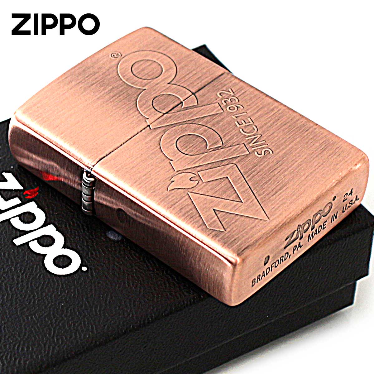 Zippo �W�b�|���C�^�[ �W�b�| ���S ZIPPO LOGO �����b�L �Ô��d�グ 206-Z ���[���֐�p���i