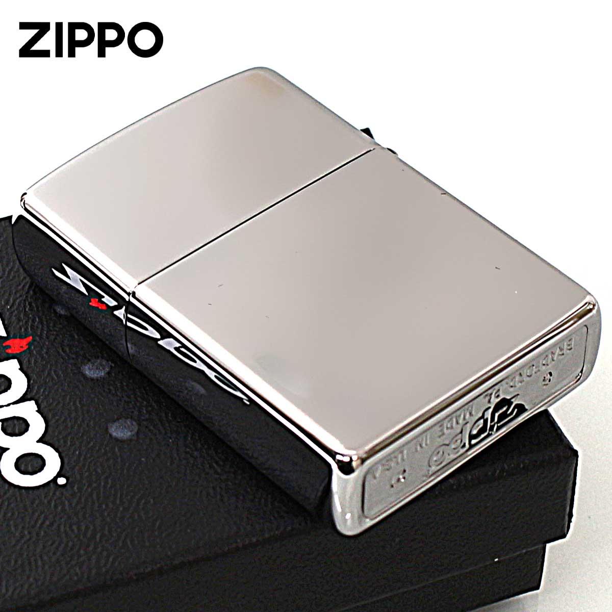 ZIPPO（ジッポー） ジッポライター ジッポ ロゴ ZIPPO LOGO クロム 
