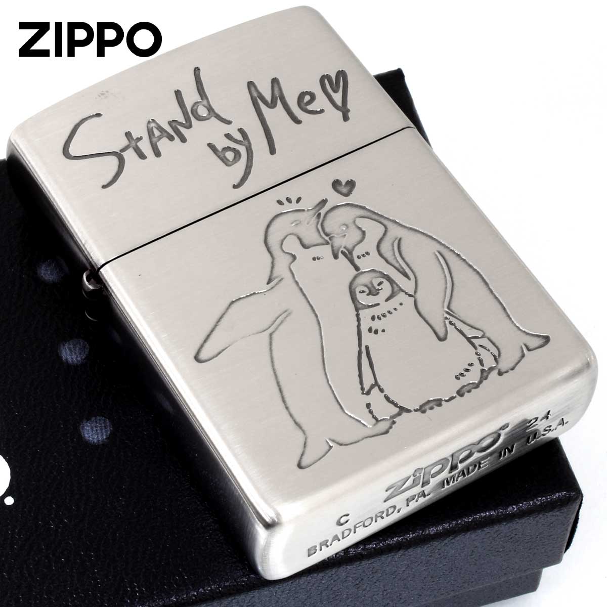 Zippo �W�b�|���C�^�[ NAGOMI animal Stand by Me �y���M�� ���b�Z�[�W 202-STAND ���[���֐�p���i
