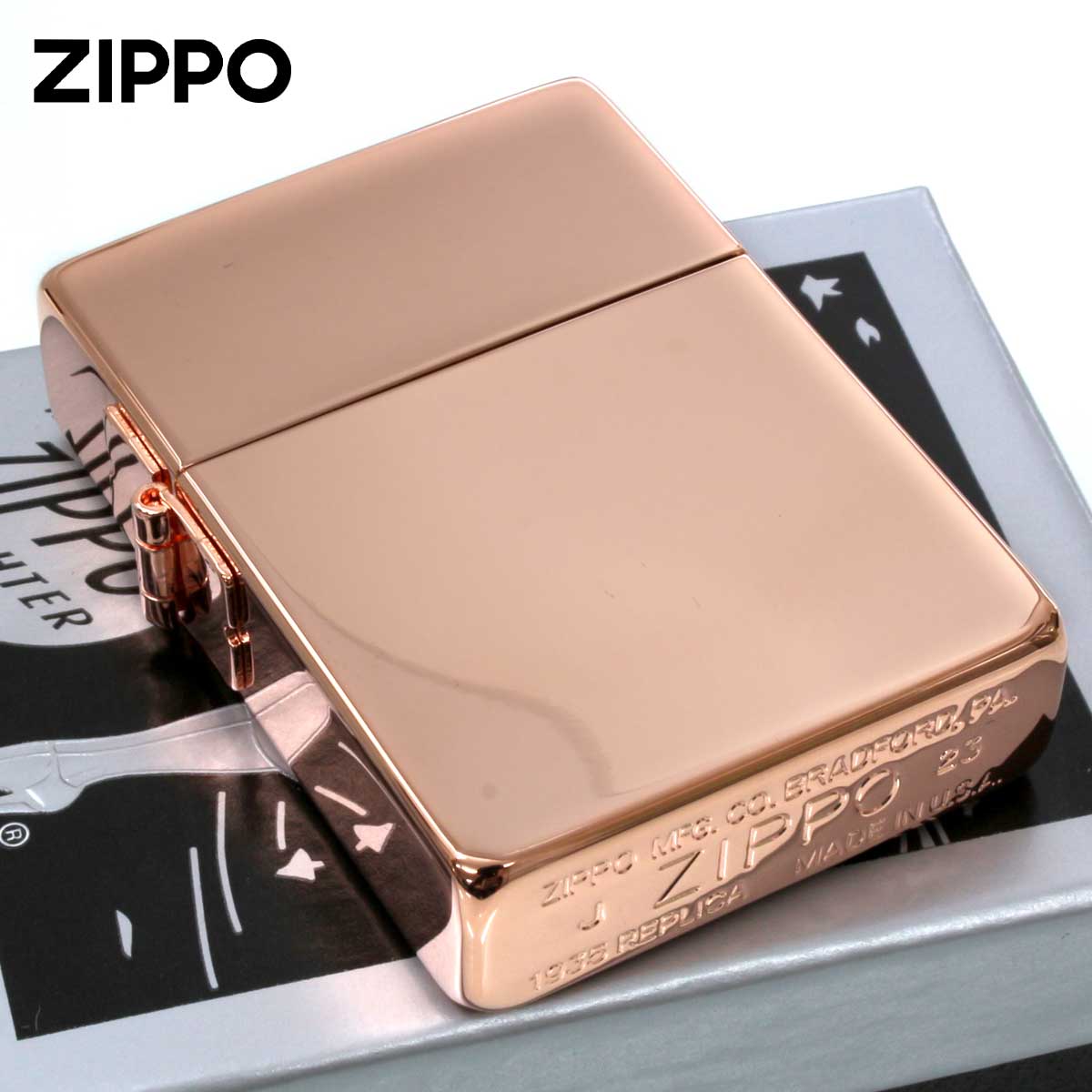 レプリカ Zippo ジッポライター 1935レプリカ カッパー 無地 銅 あかが 