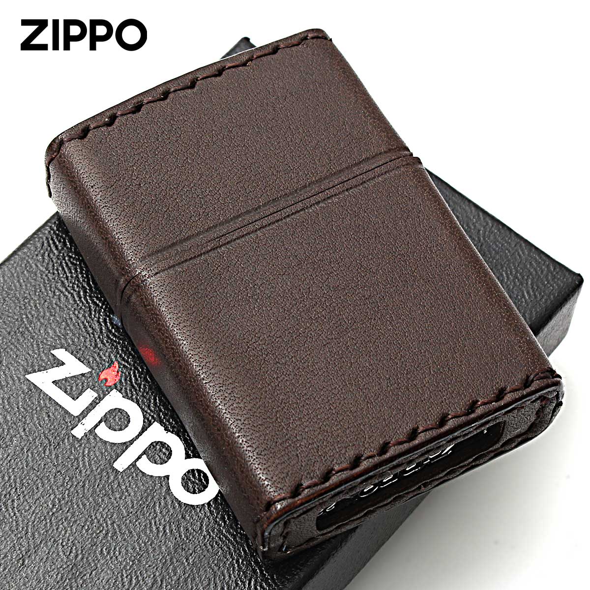 ZIPPO（ジッポー） ジッポライター 革巻き 牛革 レザー ジッポ ロゴ 