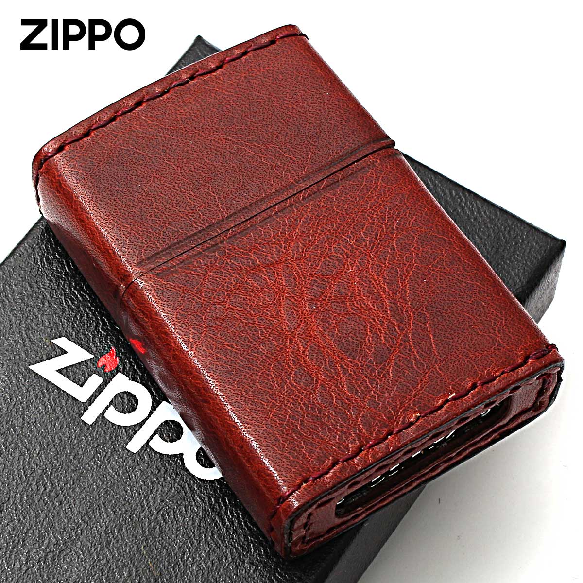 ZIPPO（ジッポー） ジッポライター 革巻き 牛革 レザー ジッポ ロゴ