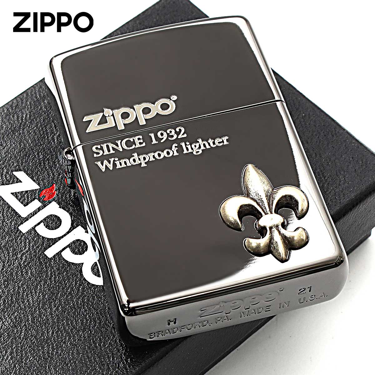ZIPPO（ジッポー） ジッポライター ユリ Yuri 王家の紋章 ブラック 