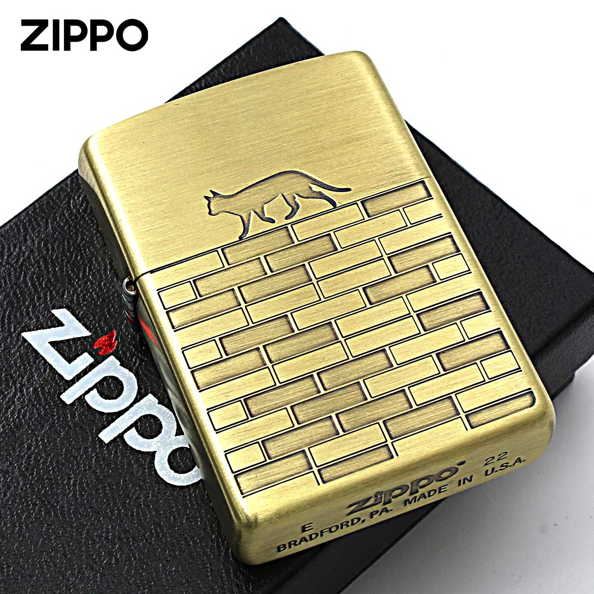 Zippo ジッポー ネコ 猫 Cat キャットウォーク ブシルバー