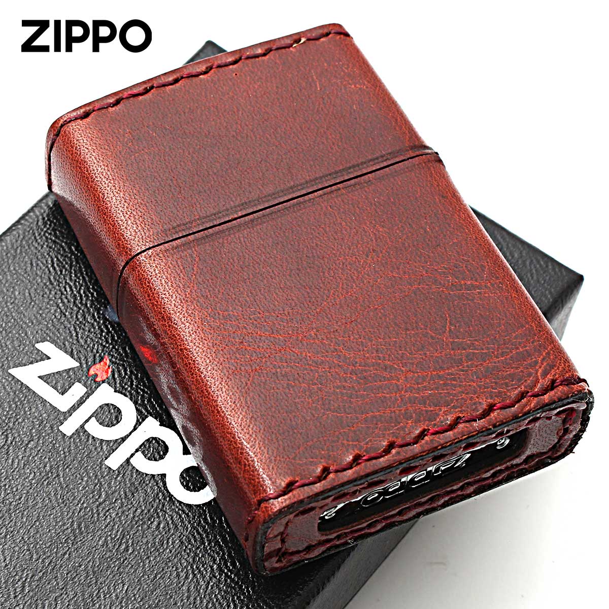 ZIPPO（ジッポー） ジッポライター 牛革巻き クロス 十字架 Cross 