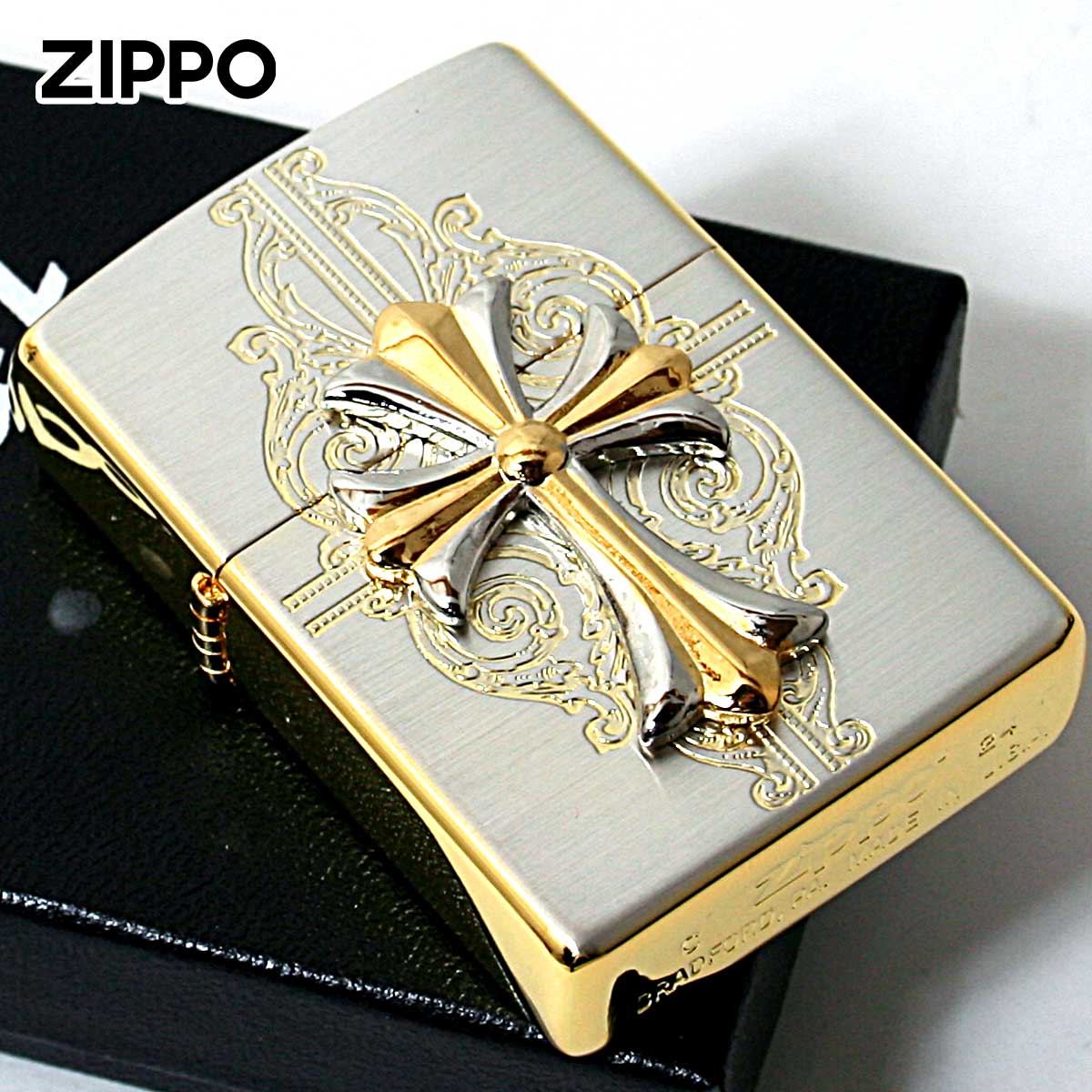 クロスデザイン ZIPPOライター ZIPPO Zippo ジッポライター クロス 十字架 Cross クロスコンビ