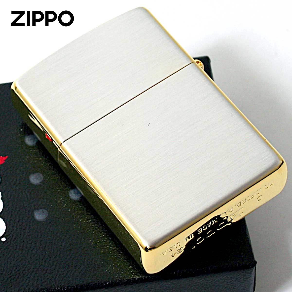 ゴールド CROSS クロス 全面加工 Zippo 特注モデル