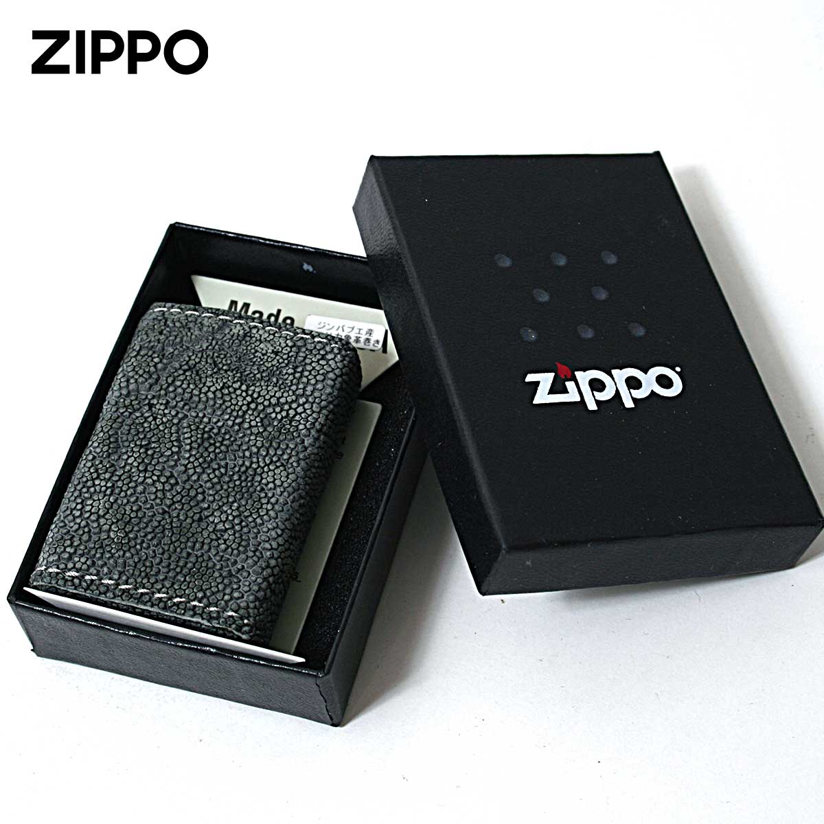 ZIPPO（ジッポー） ジッポライター 革巻き 本革 アフリカ 象 