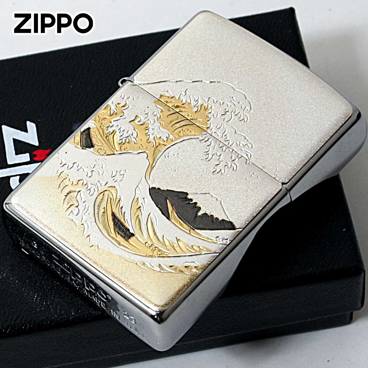 ZIPPO（ジッポー） ジッポライター 電鋳板 プレート貼り 和柄 伝統工芸