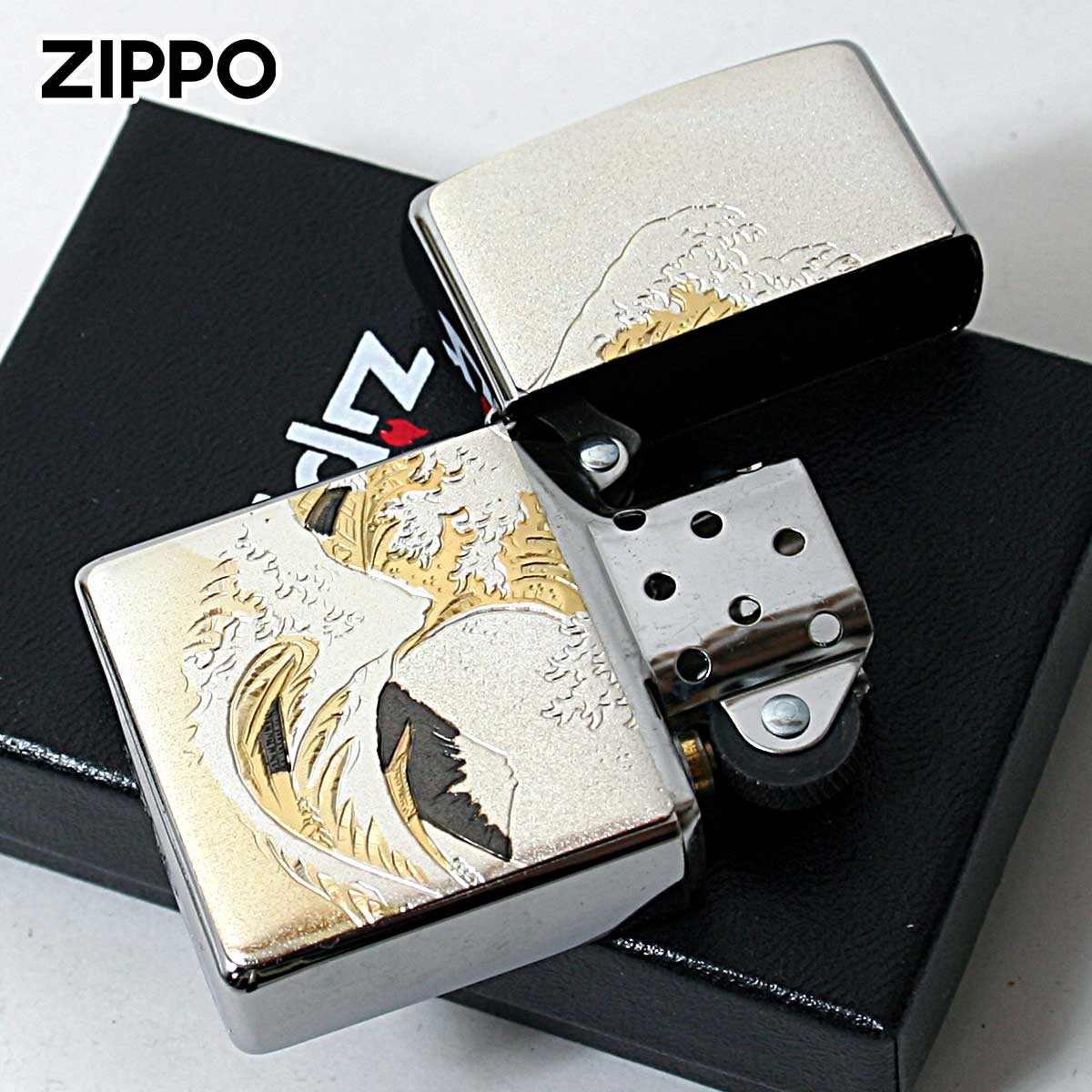 ZIPPO（ジッポー） ジッポライター 電鋳板 プレート貼り 和柄 伝統工芸