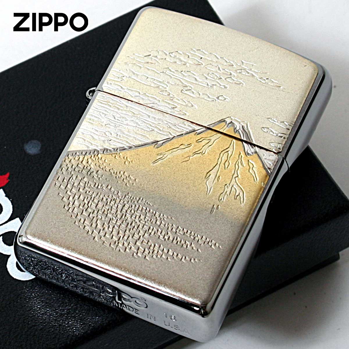 ZIPPO（ジッポー） ジッポライター 電鋳板 プレート貼り 和柄 伝統工芸