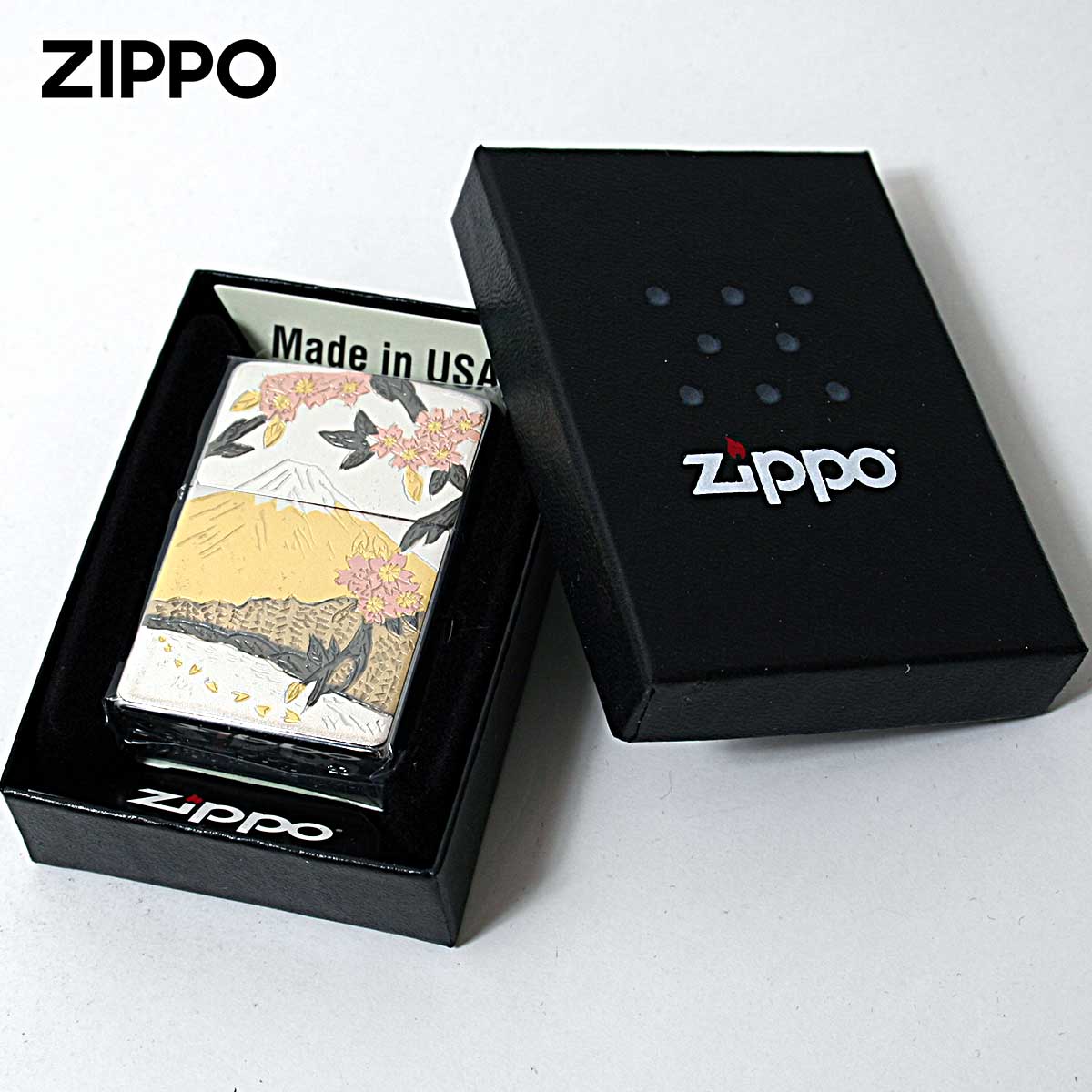 ZIPPO(ジッポー) ジッポライター 電鋳板 プレート貼り 和柄 ZIPPO(ジッポー) ジッポライター 電鋳板 プレート貼り 和柄