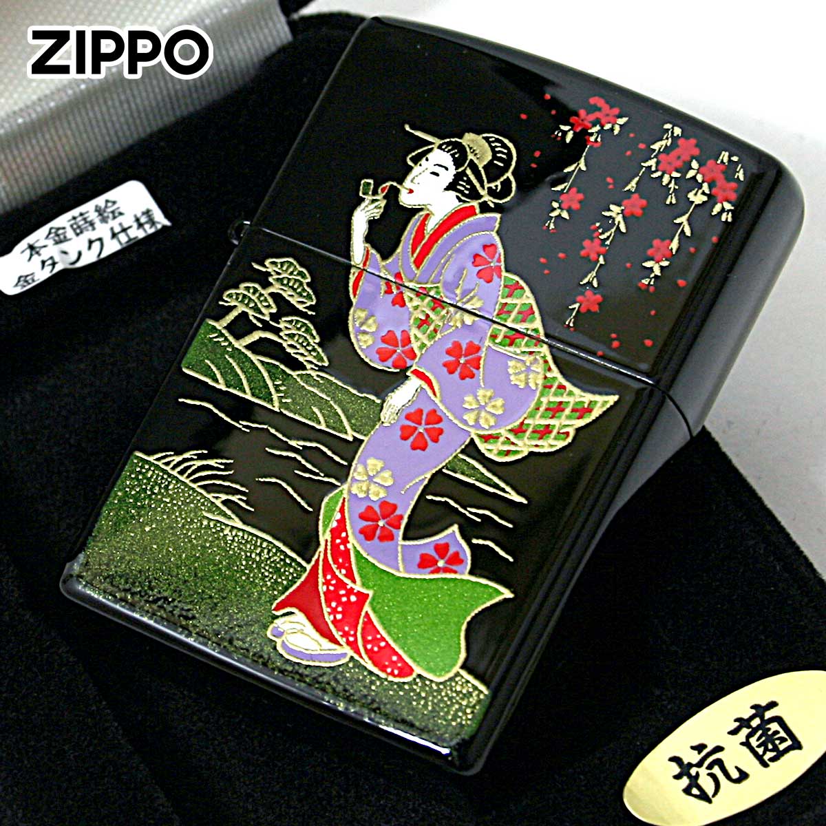 本金蒔絵 ウインディー・今昔 平安WINDY ZIPPO[ジッポー]ZP 送料無料 1 