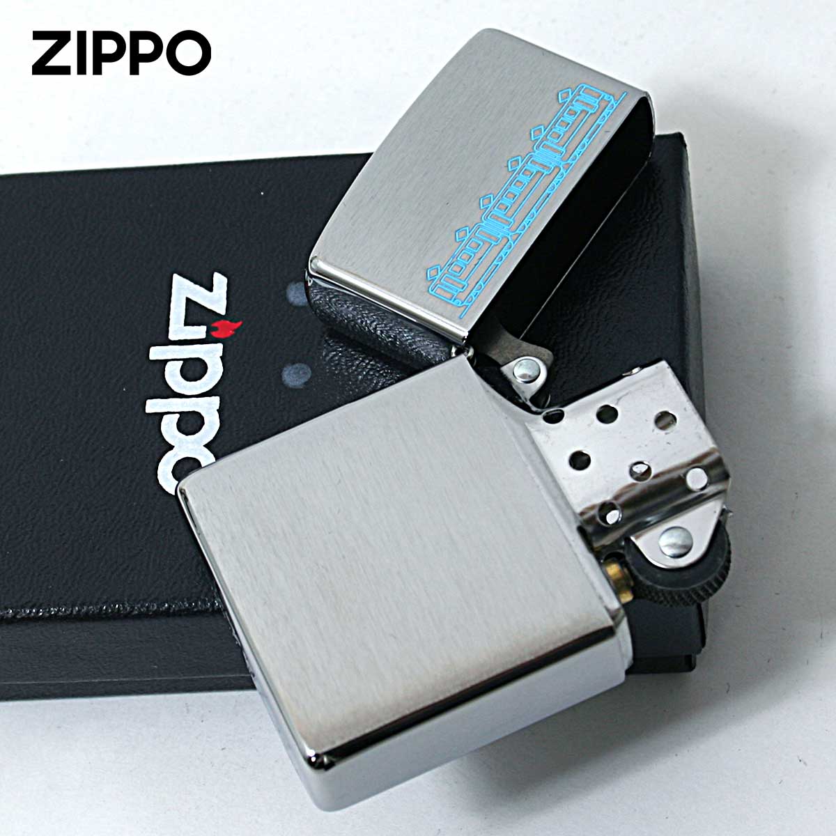 ZIPPO（ジッポー） ジッポライター 電車 3両 ブルー レーザー 