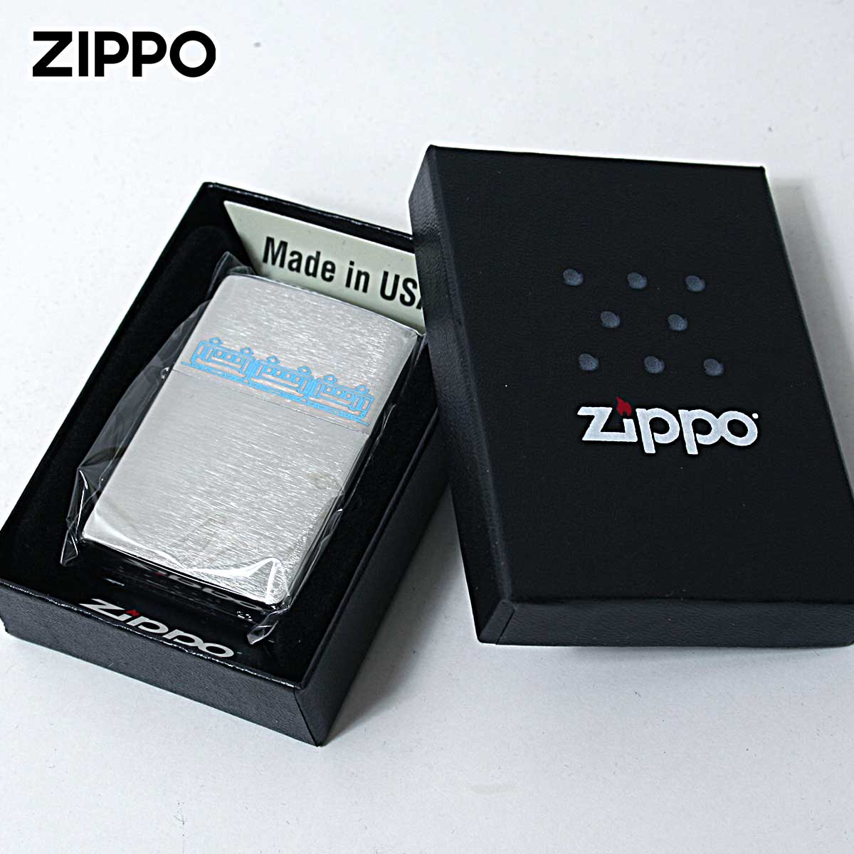 ZIPPO（ジッポー） ジッポライター 電車 3両 ブルー レーザー 