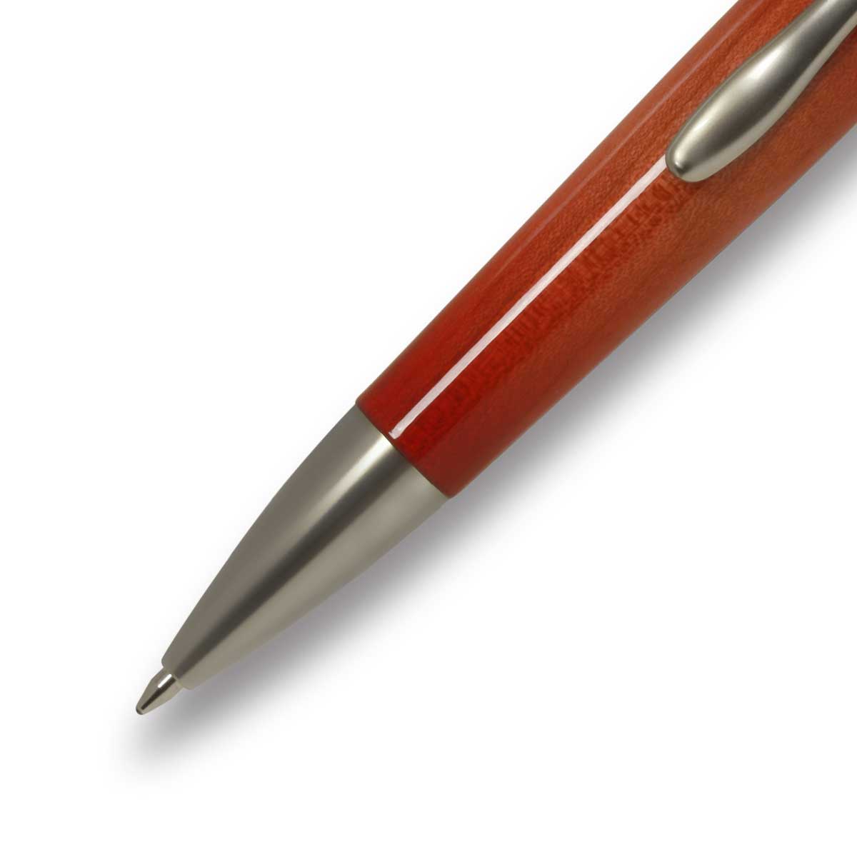 F-STYLE Air Brush Wood Pen エアーブラシ ウッドペン ギター塗装 RED レッドカーリーメイプル かえで 楓 ボールペン TGT1611 YMEX_1