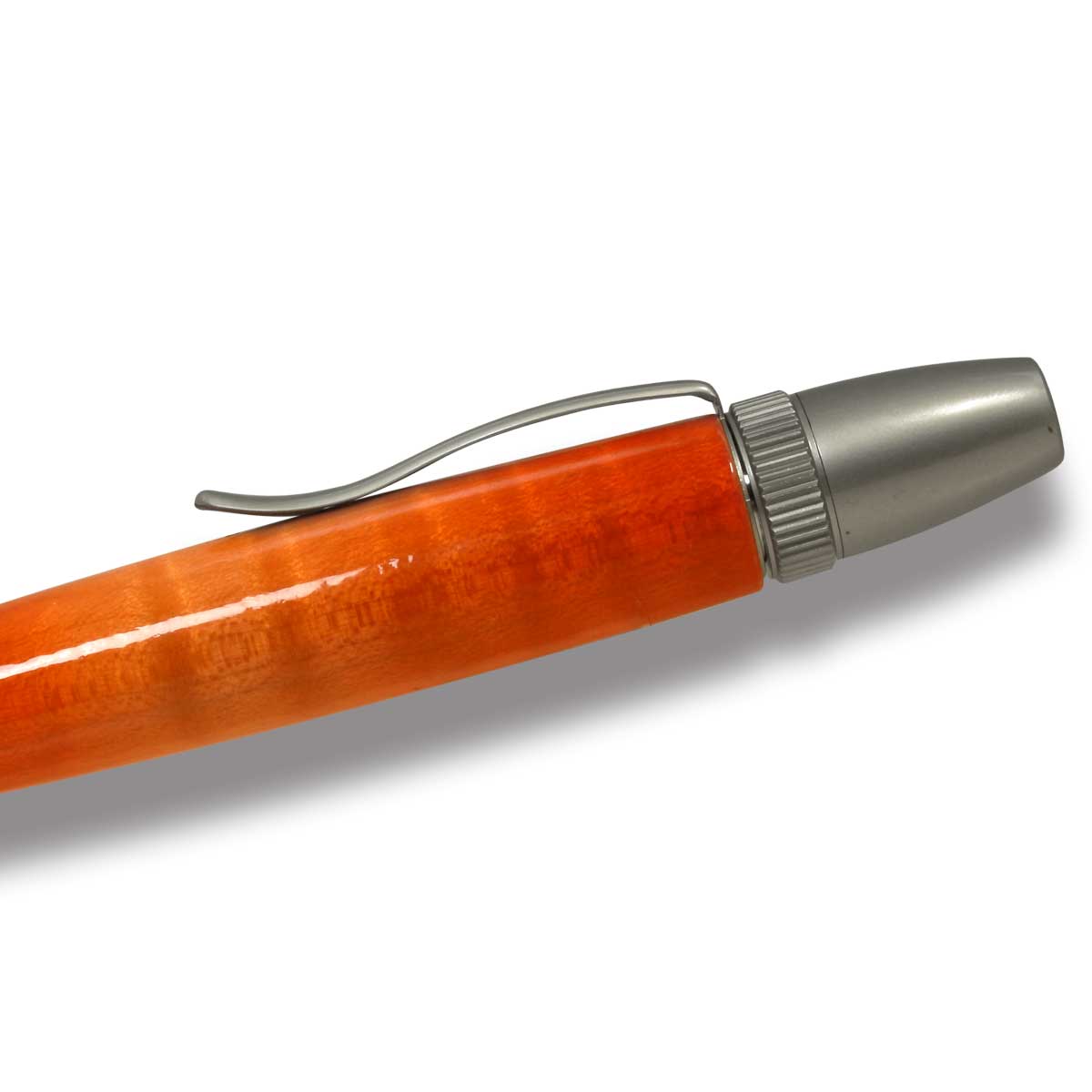 F-STYLE Air Brush Wood Pen エアーブラシ ウッドペン ギター塗装 ORANGE オレンジカーリーメイプル かえで 楓 ボールペン TGT1611 YMEX_3