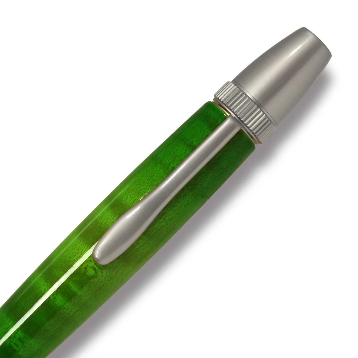 F-STYLE Air Brush Wood Pen エアーブラシ ウッドペン ギター塗装 GREEN グリーンカーリーメイプル かえで 楓 ボールペン TGT1611 YMEX_2