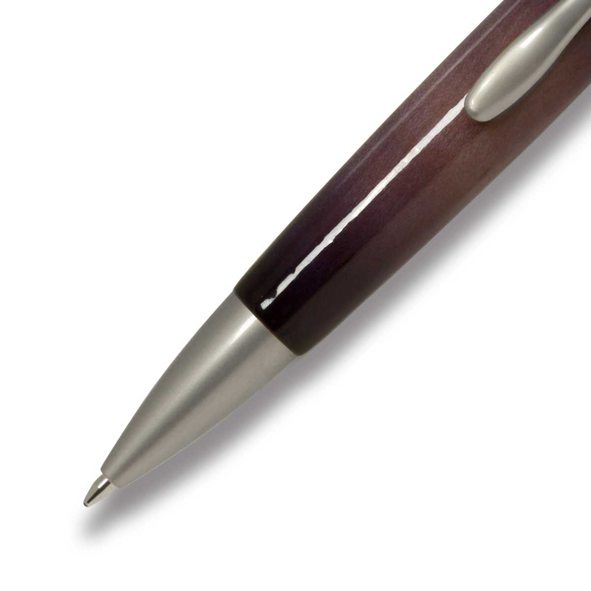 F-STYLE Air Brush Wood Pen エアーブラシ ウッドペン ギター塗装 PURPLE パープルカーリーメイプル かえで 楓 ボールペン TGT1611 YMEX_1
