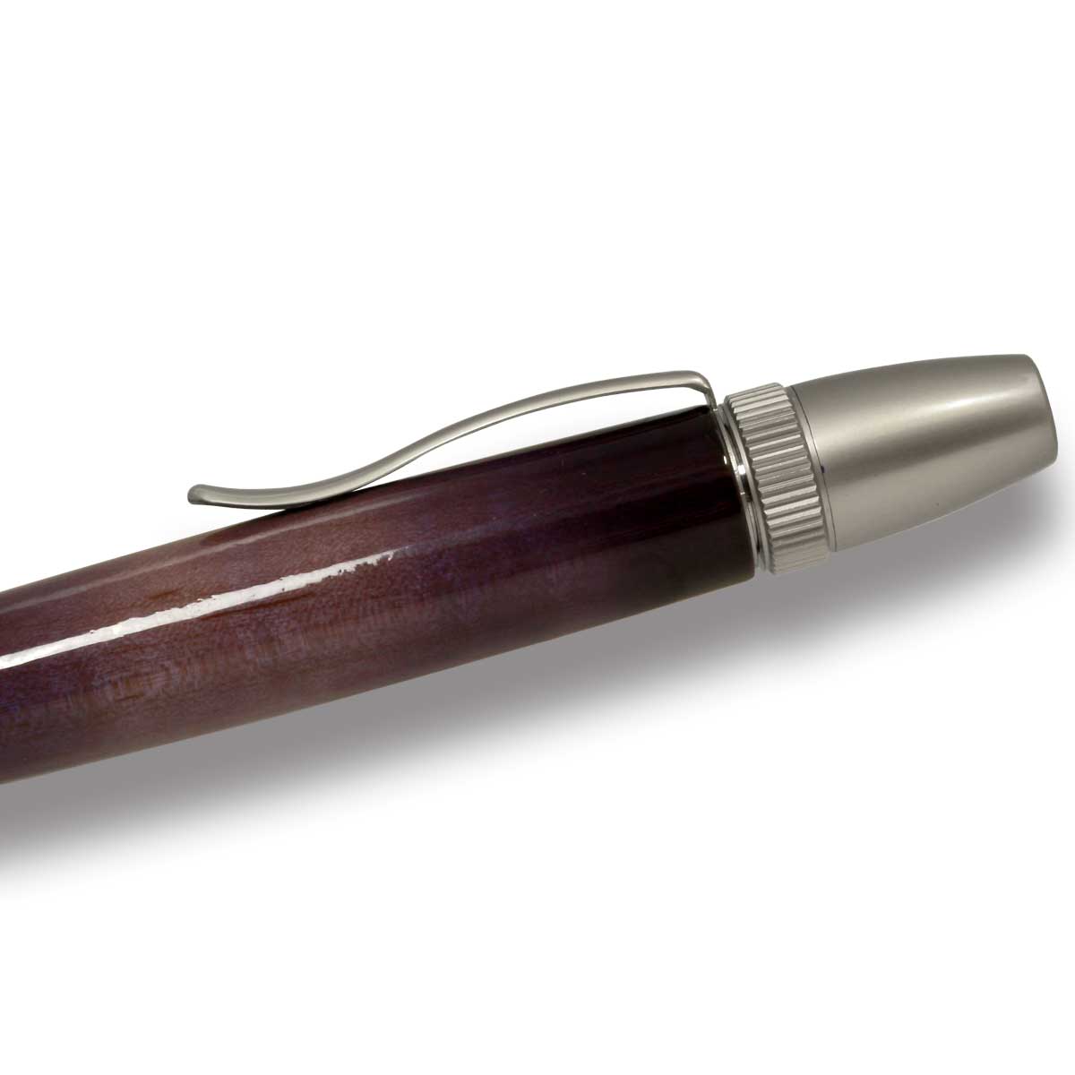 F-STYLE Air Brush Wood Pen エアーブラシ ウッドペン ギター塗装 PURPLE パープルカーリーメイプル かえで 楓 ボールペン TGT1611 YMEX_3