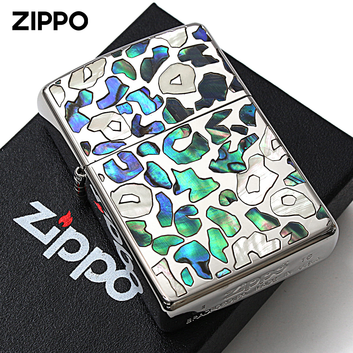 Zippo �W�b�|���C�^�[ ���I�p�[�h �V�F�� �L �C�����C �ۛ� SAFARI �u���[ SFR-LA ���[���֐�p���i