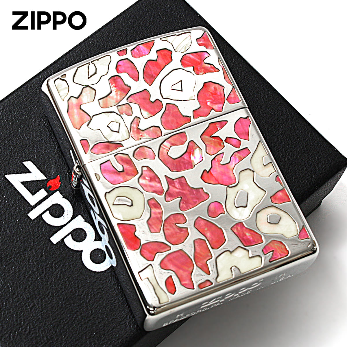 Zippo �W�b�|���C�^�[ ���I�p�[�h �V�F�� �L �C�����C �ۛ� SAFARI �s���N SFR-LB ���[���֐�p���i