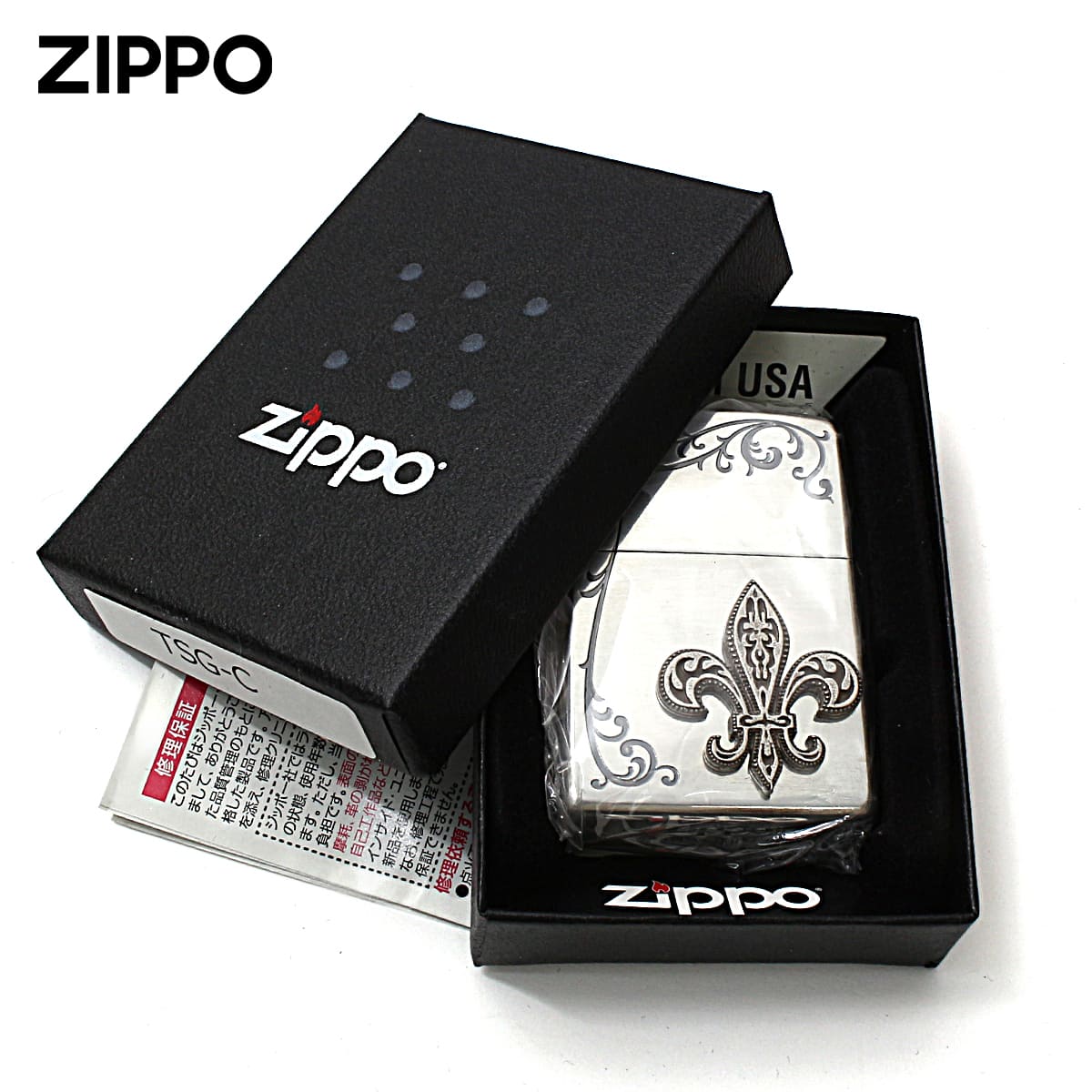 ZIPPO（ジッポー） ジッポライター ユリ 王家の紋章 アラベスク 唐草 