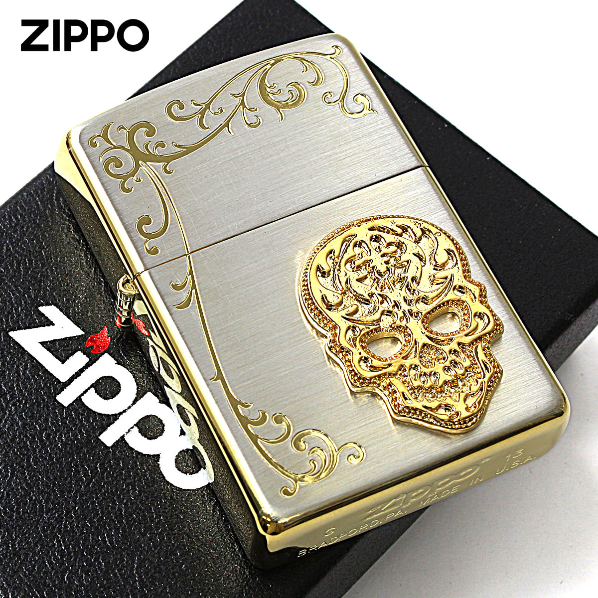 スカル（ZIPPO） Zippo ジッポライター スカル ドクロ 骸骨