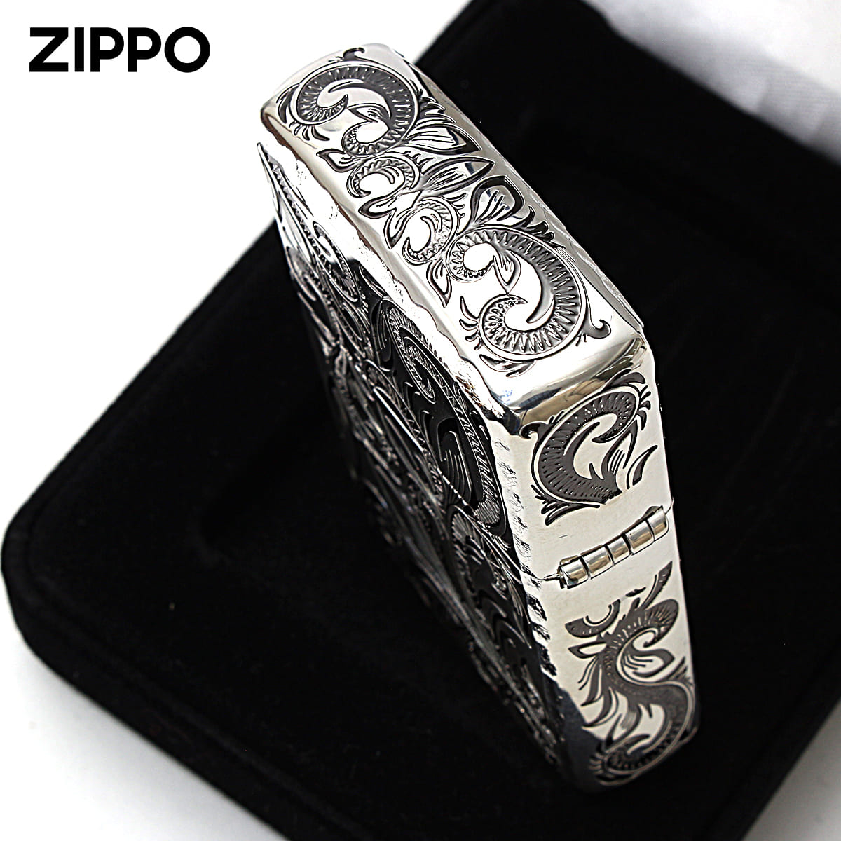 Zippo ジッポライター アーマー アラベスク 唐草 コーナーリューター加工 両面加工 銀いぶし Classic Arabesque CLA-A メール便専用商品 関連画像4