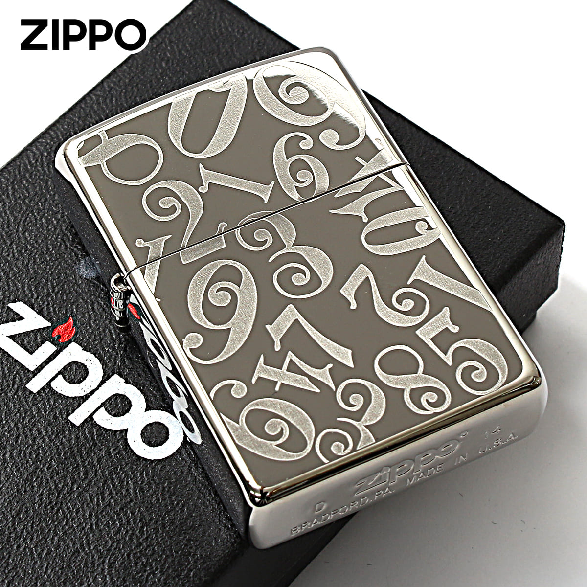 ZIPPO（ジッポー） ジッポライター ダイヤル 数字 ナンバー シルバー