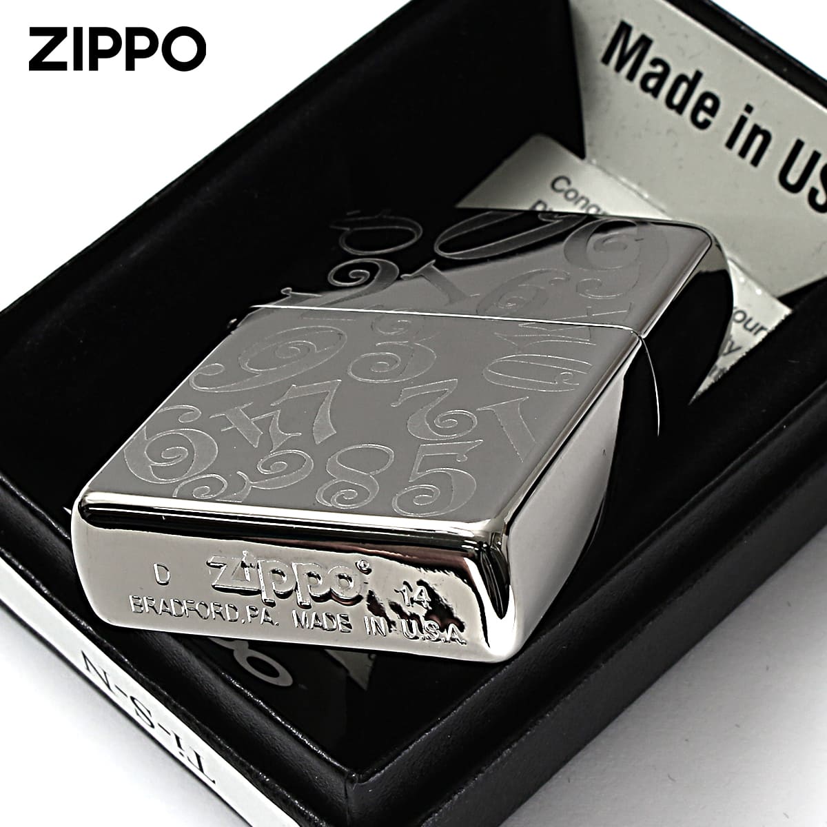 ZIPPO（ジッポー） ジッポライター ダイヤル 数字 ナンバー シルバー