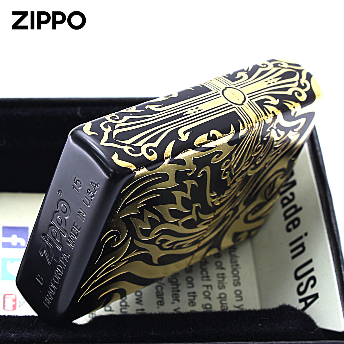 ジッポ ZIPPO】ジッポー：#254B/ブラスポリッシュ