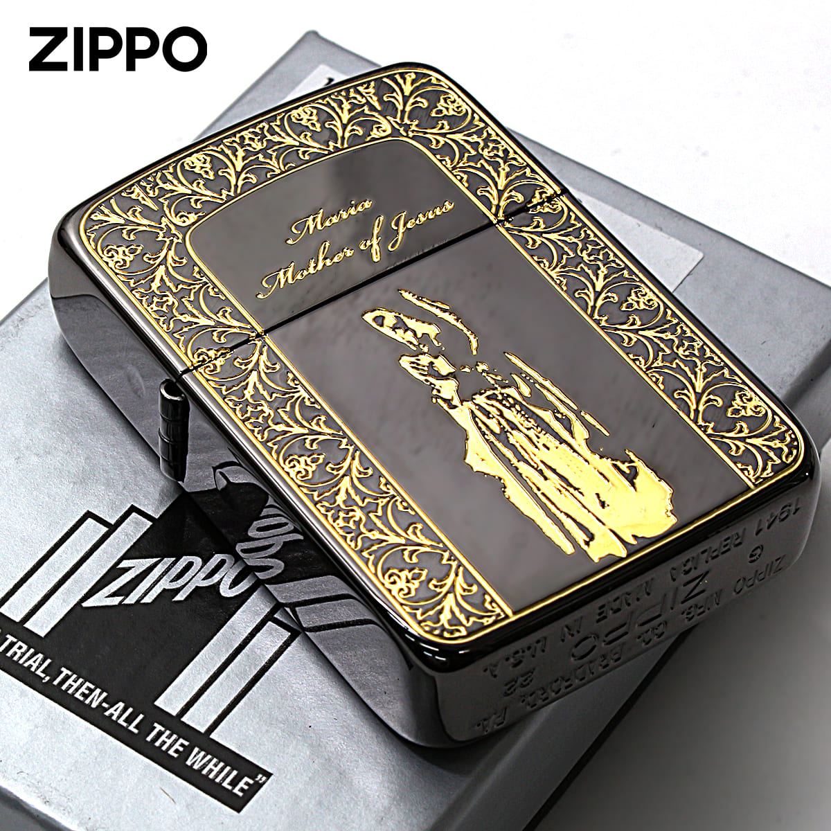 レプリカ Zippo ジッポライター 1941レプリカ マリア 聖母 ブラック