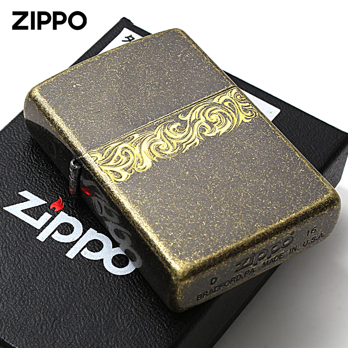 ZIPPO（ジッポー） ジッポライター 限定1,000個 ZIPPO LOGO METAL