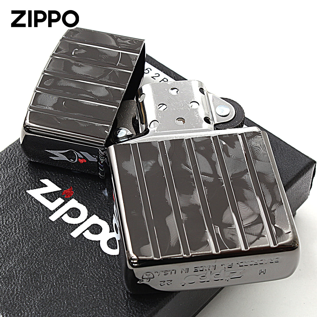 ZIPPO（ジッポー） ジッポライター アーマー ウェーブカット 両面加工 
