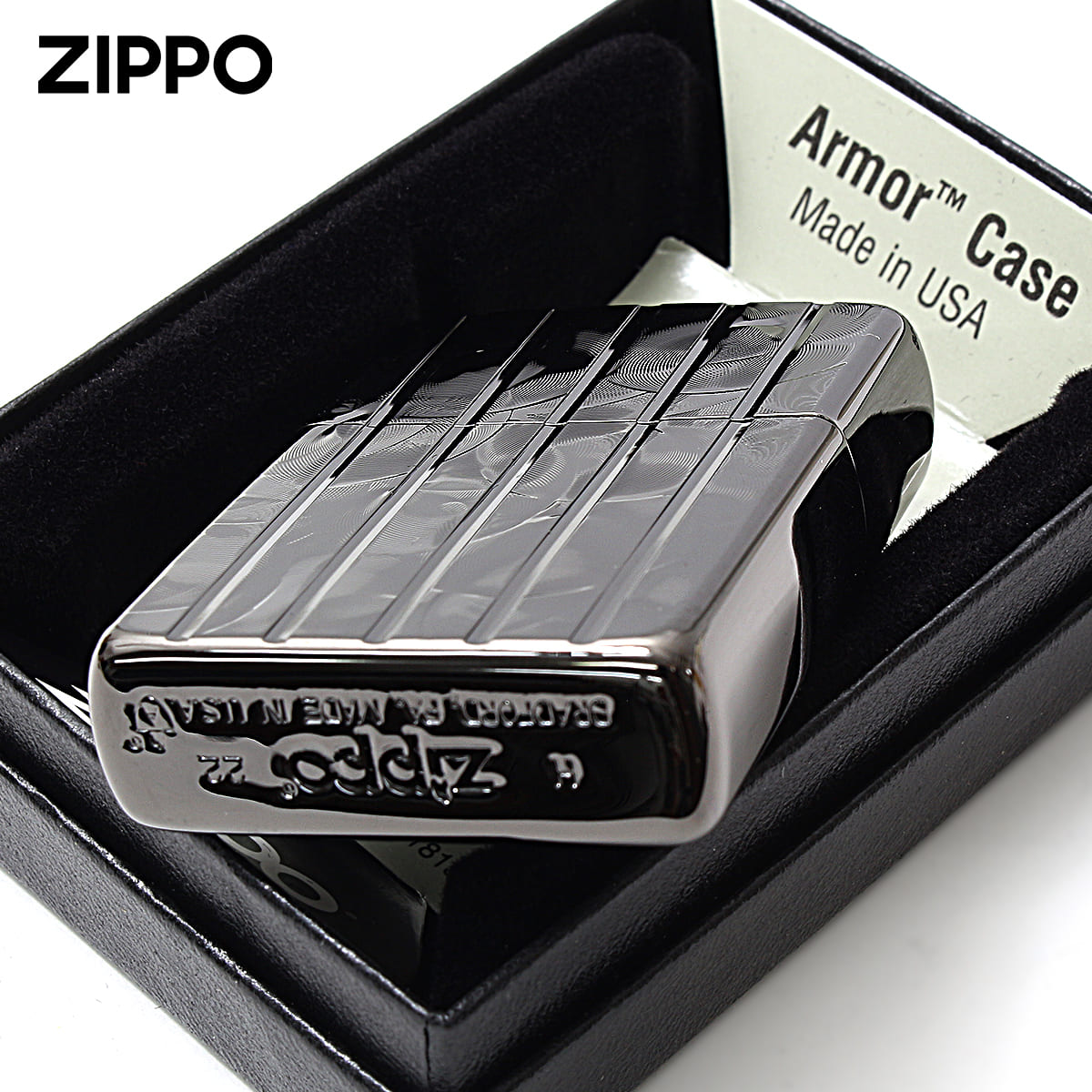 ZIPPO（ジッポー） ジッポライター アーマー ウェーブカット 両面加工