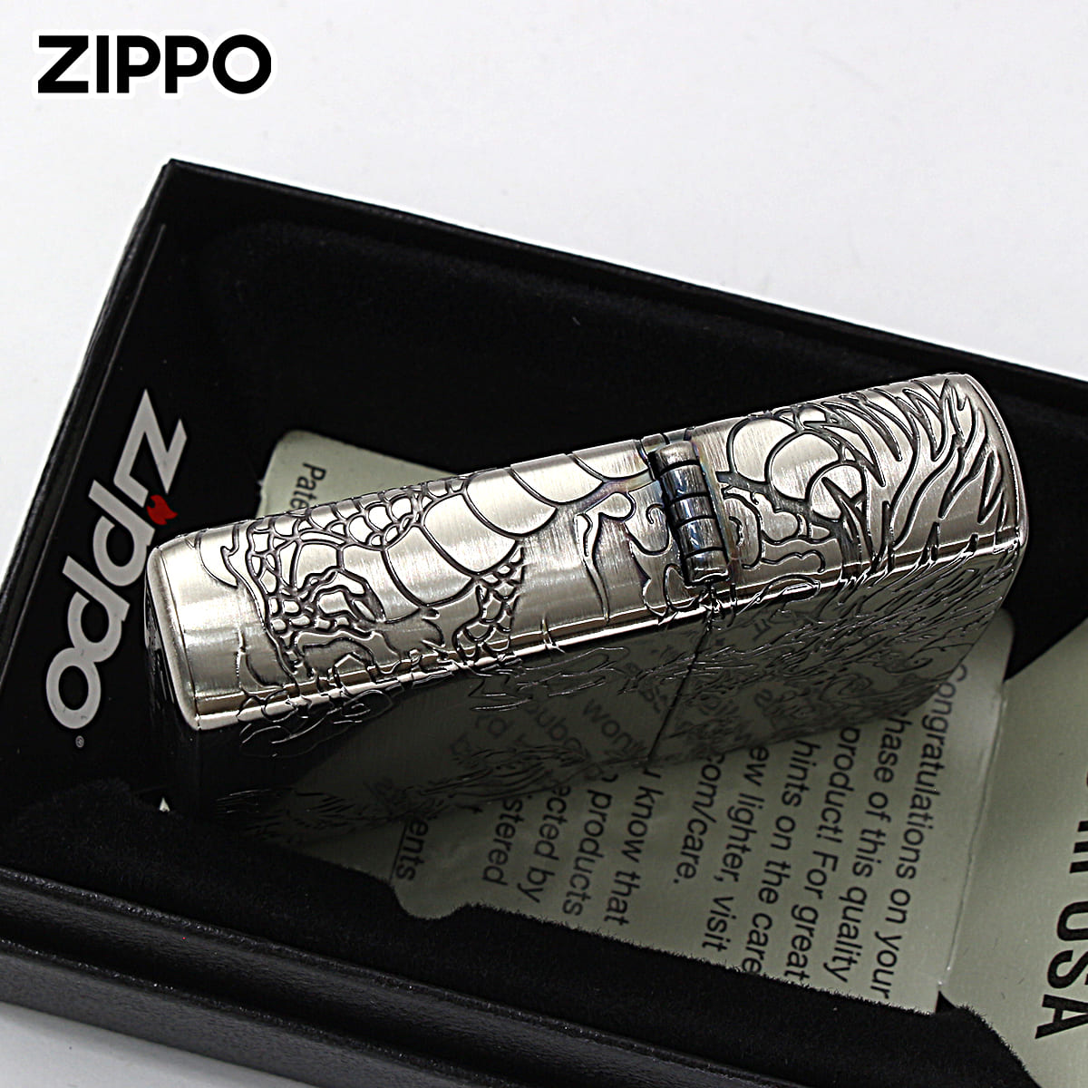 ZIPPO Zippo ジッポライター 龍虎 ドラゴン タイガー 4面連続