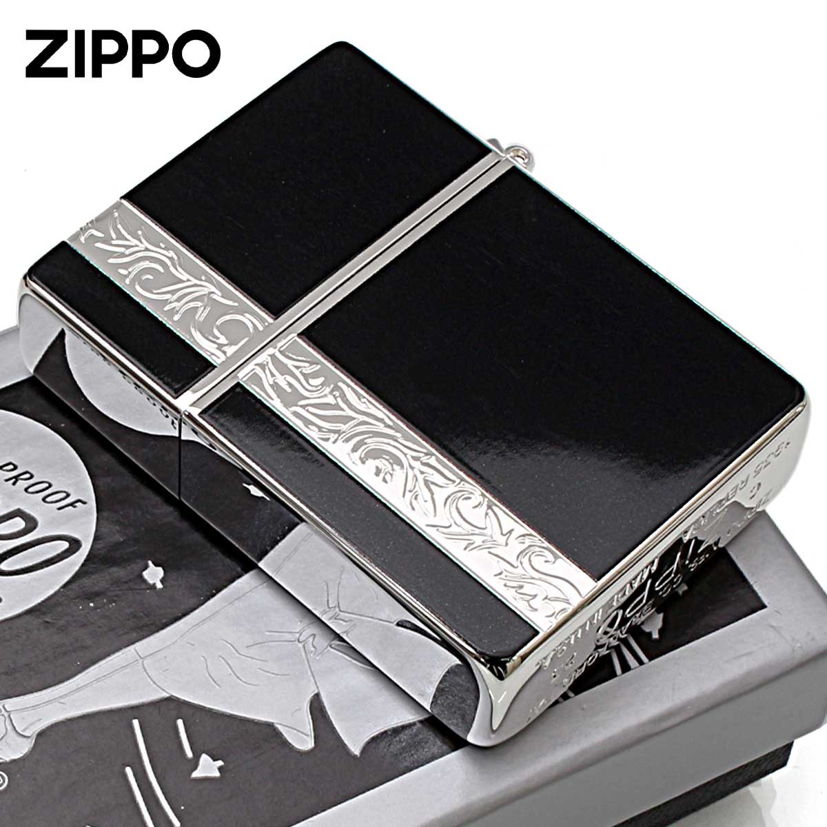 レプリカ Zippo ジッポライター 1935レプリカ バーティカル アラベスク