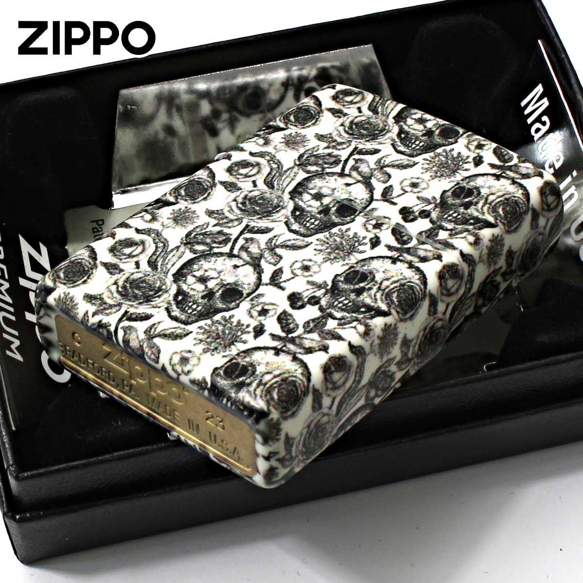 Zippo �W�b�|���C�^�[ �X�J�� �h�N�� �[�� �K�N ���[�Y Skeleton Design �~�� �h�� 49458 ���[���֐�p���i �֘A�摜3