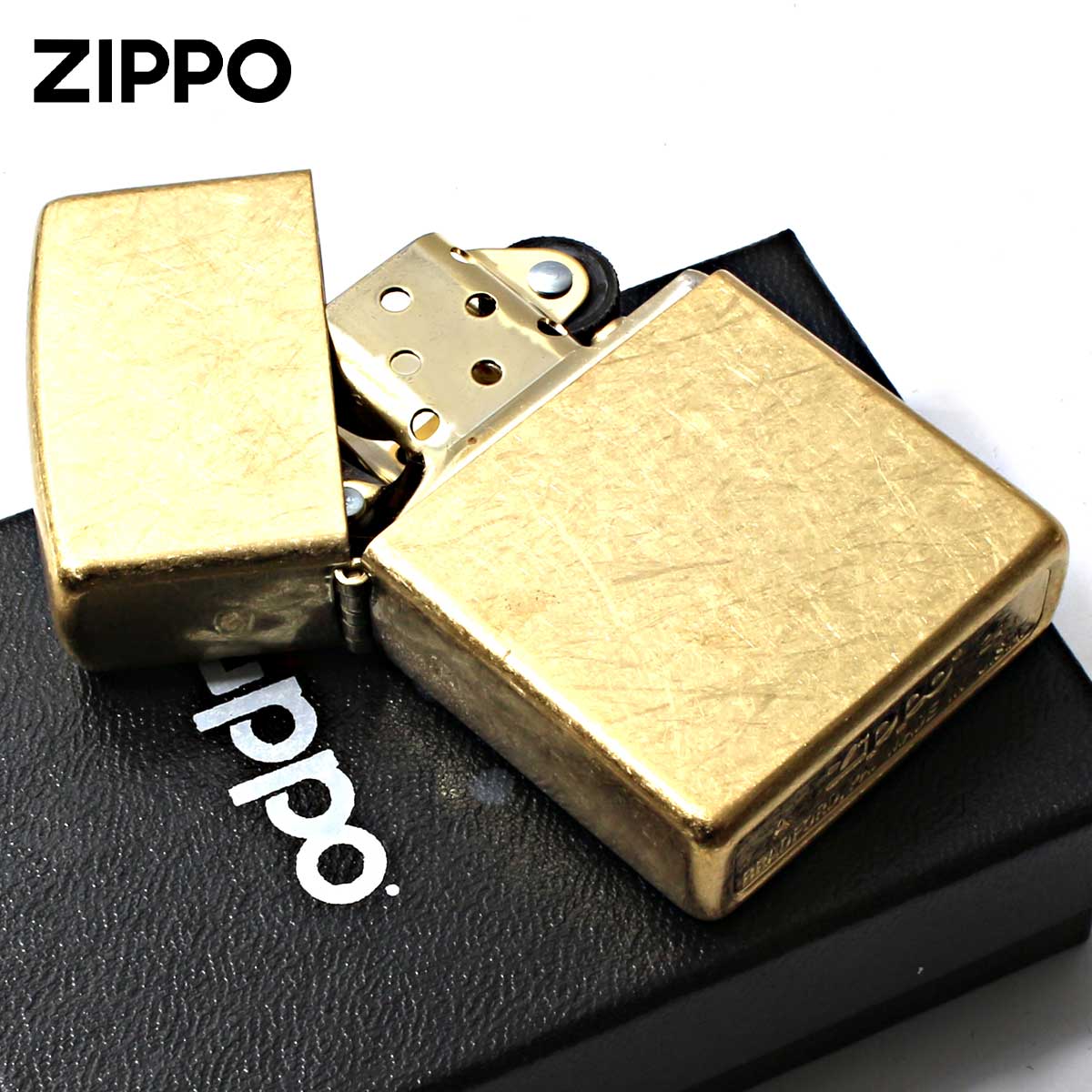 ZIPPO Zippo ジッポライター 無地 ストリートクローム 真鍮 ブラス