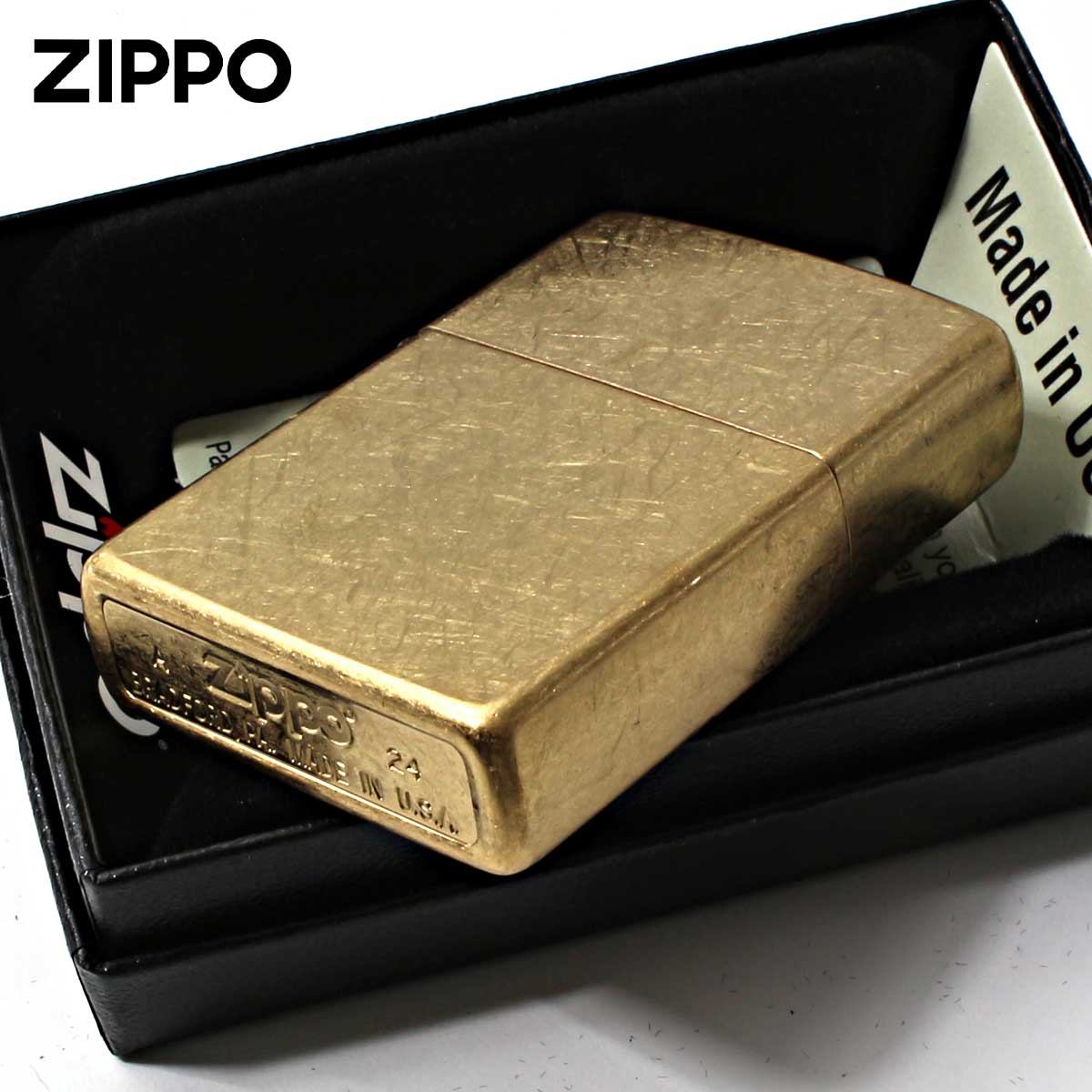 ZIPPO（ジッポー） ジッポライター 無地 ストリートクローム 真鍮