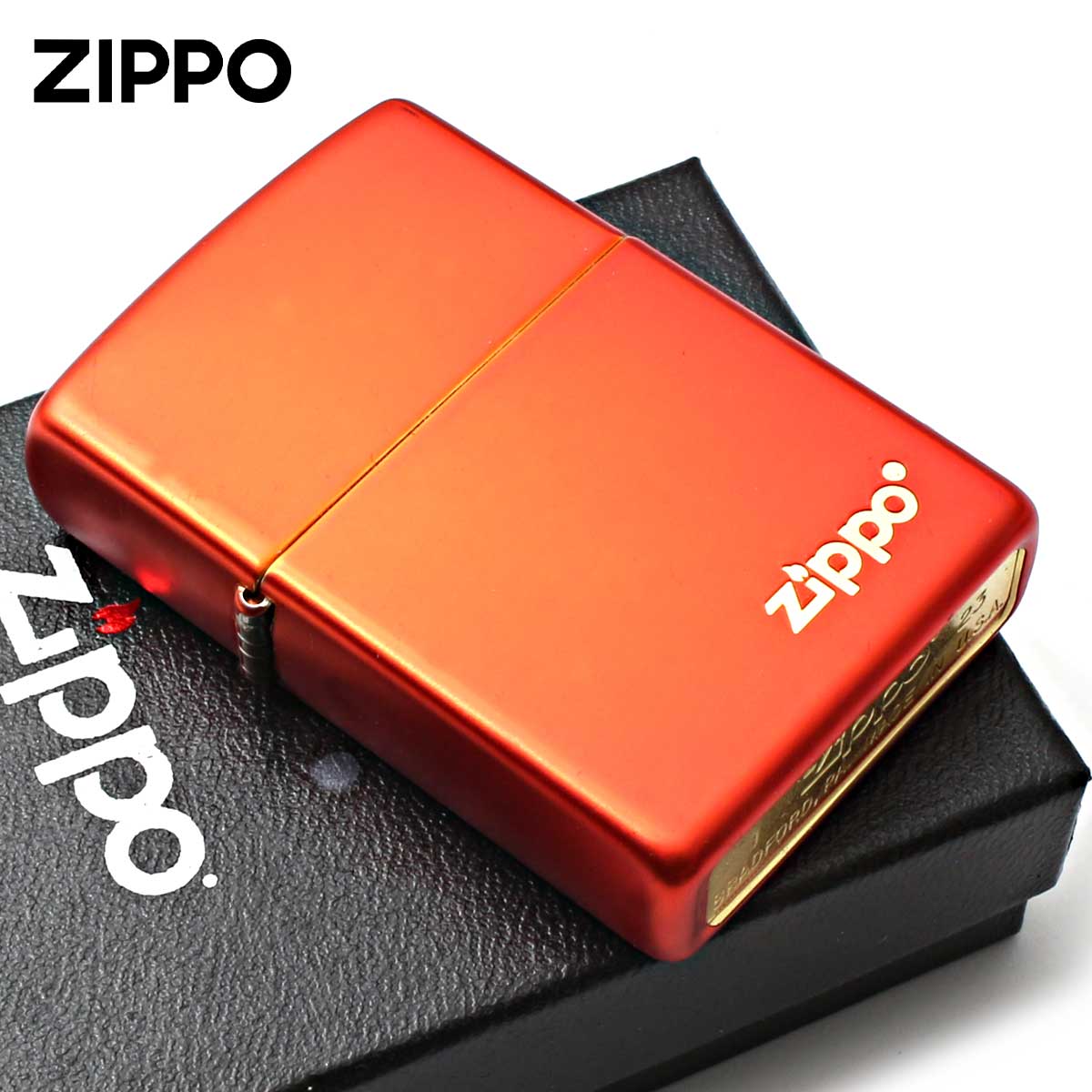 Zippo �W�b�|���C�^�[ ���^���b�N ���b�h �W�b�| ���S Metallic Red Matte �h�� 49475ZL ���[���֐�p���i