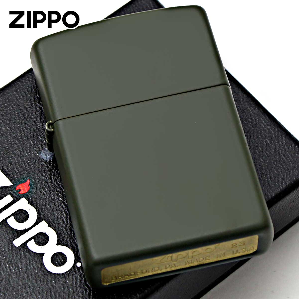 ZIPPO（ジッポー） ジッポライター 無地 グリーン マット Green Matte 