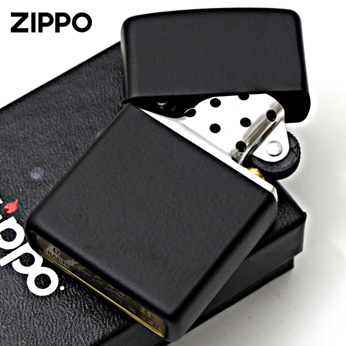 ZIPPO（ジッポー） ジッポライター 無地 ブラック マット Black Matte