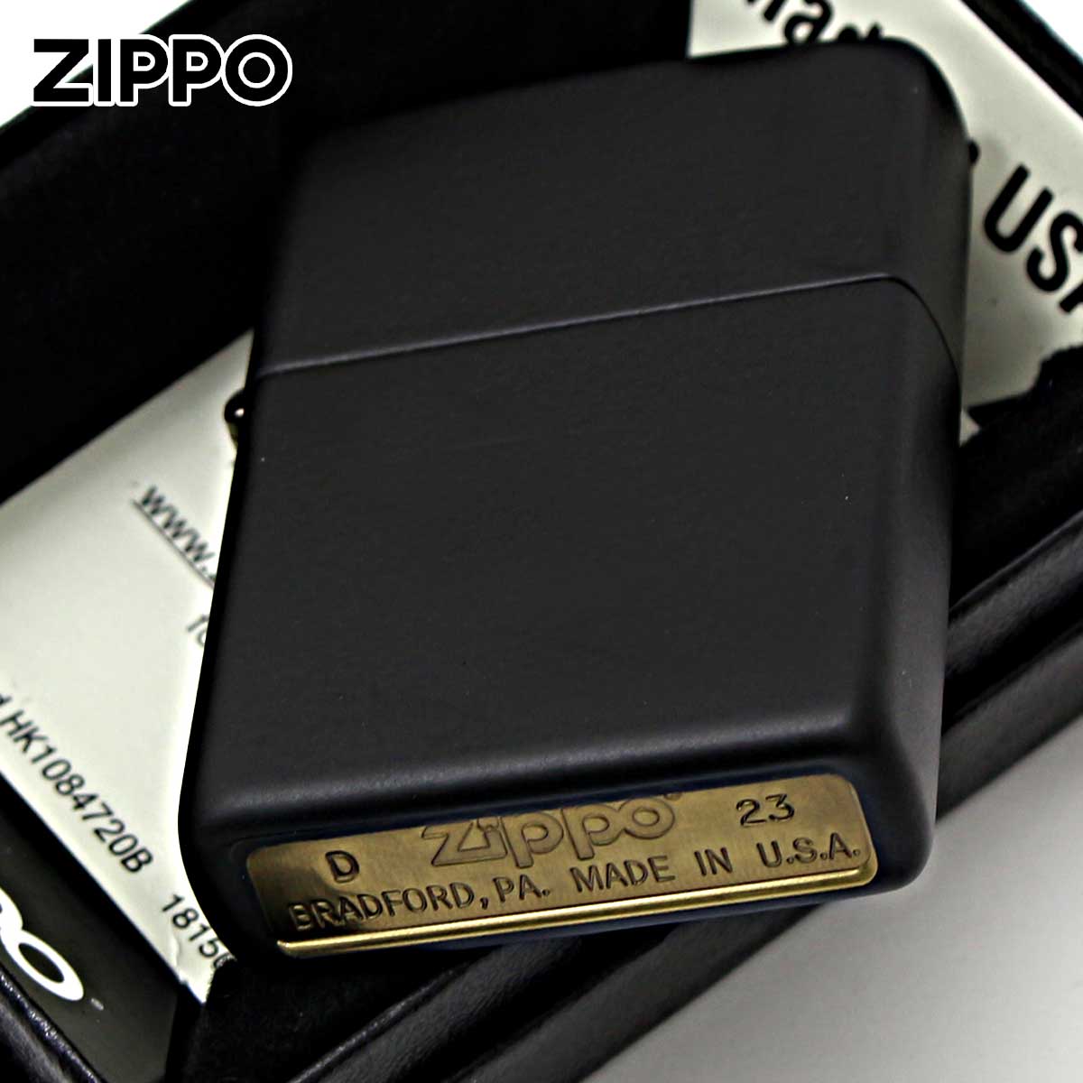 ZIPPO（ジッポー） ジッポライター 無地 ブラック マット Black Matte