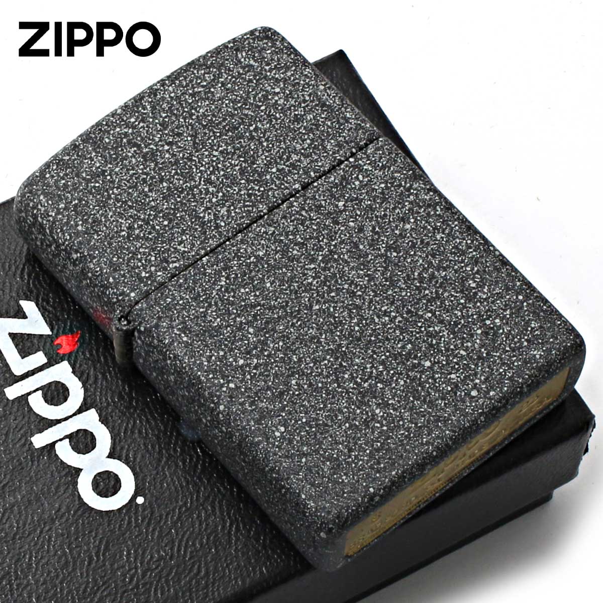 ZIPPO（ジッポー） ジッポライター 無地 ブラック アイロン ストーン 