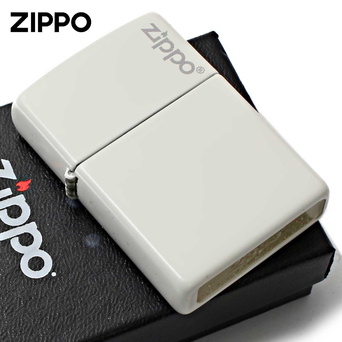 Zippo �W�b�|���C�^�[ ���n �z���C�g �}�b�g �W�b�| ���S White Matte �h�� 214ZL ���[���֐�p���i