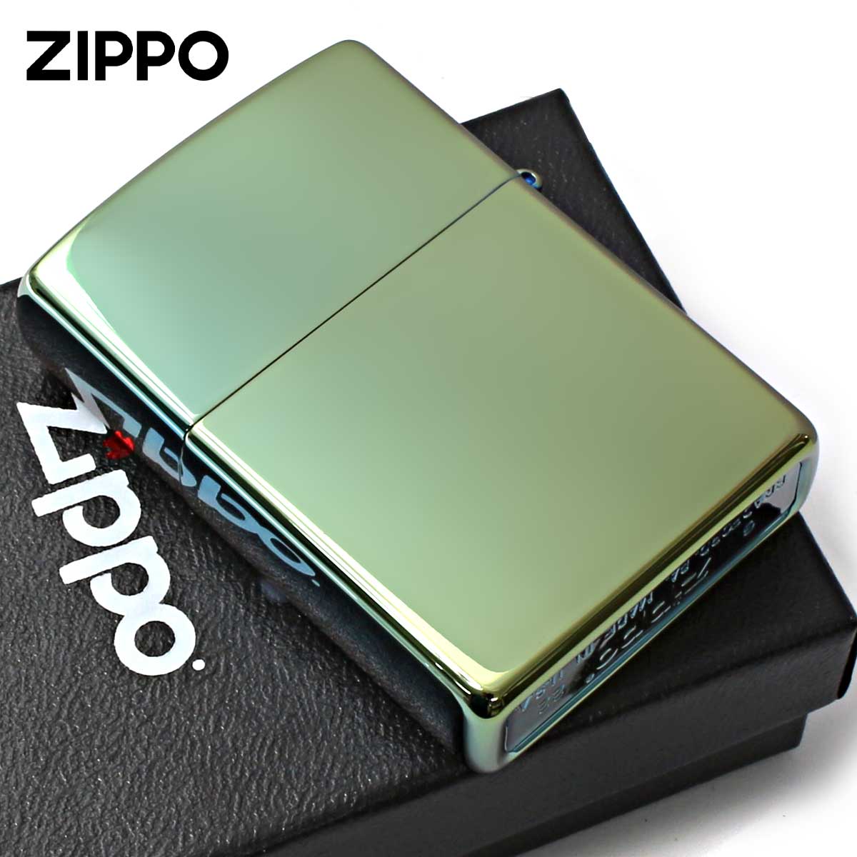 ZIPPO（ジッポー） ジッポライター 無地 グリーン High Polish Green