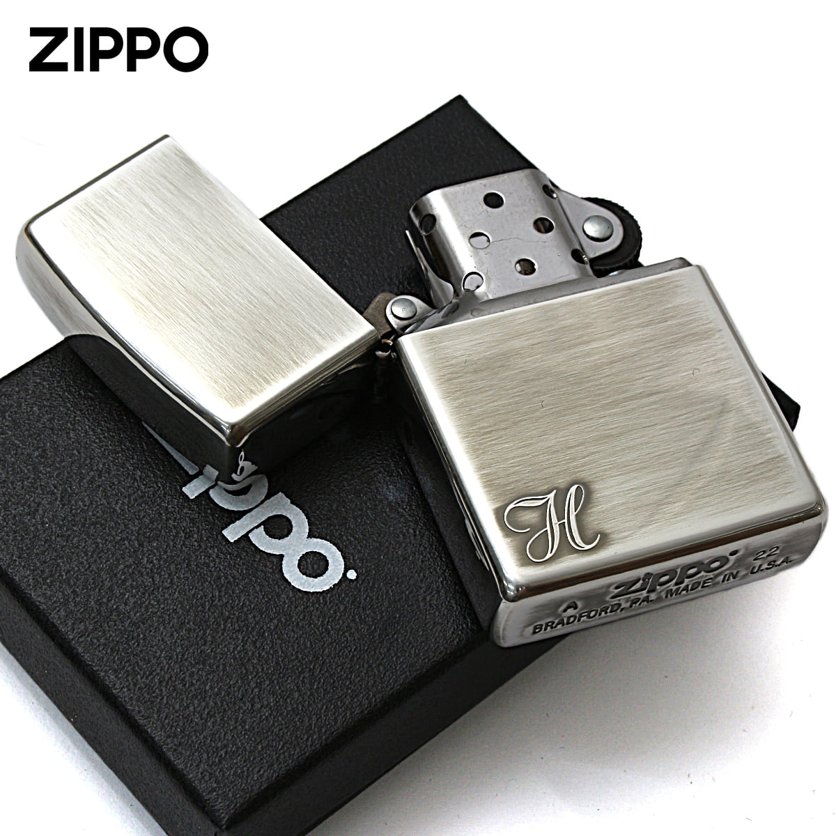 Zippo ジッポー アルファベット イニシャル The alphabet H